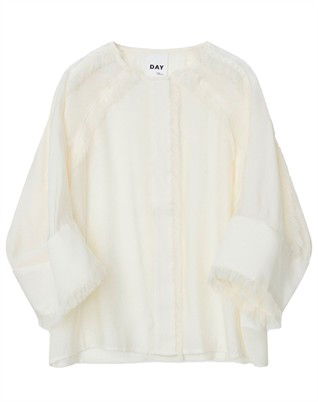 Cassie Sheer Fringes Skjorte